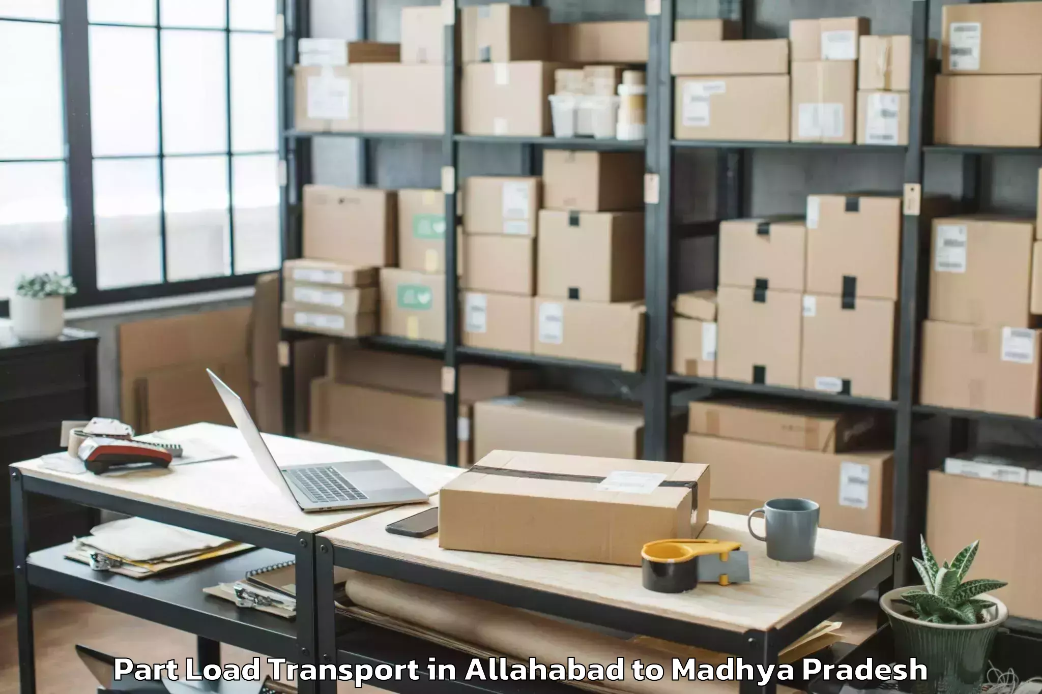 Allahabad to Basoda Part Load Transport Booking